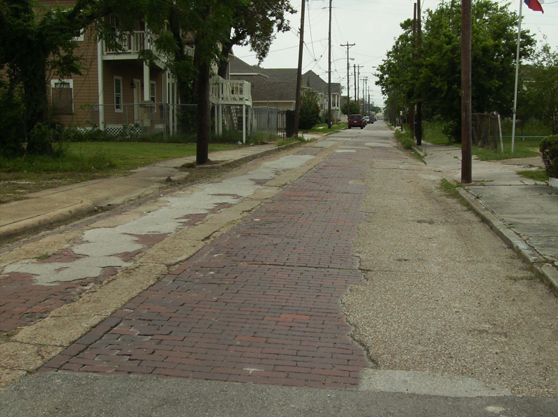 Trolley Tracks & Brick Streets; Credit: African American Library at the Gregory School